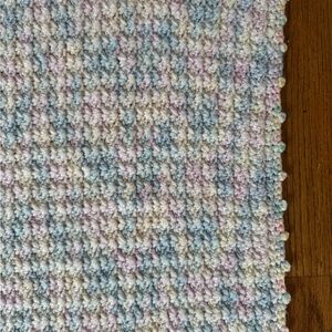 Pastel Multicolor Crochet Crib or lap  Blanket